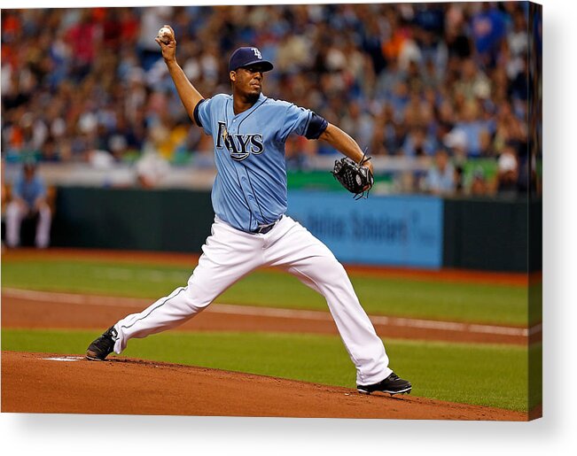 American League Baseball Acrylic Print featuring the photograph Oakland Athletics v Tampa Bay Rays #4 by J. Meric