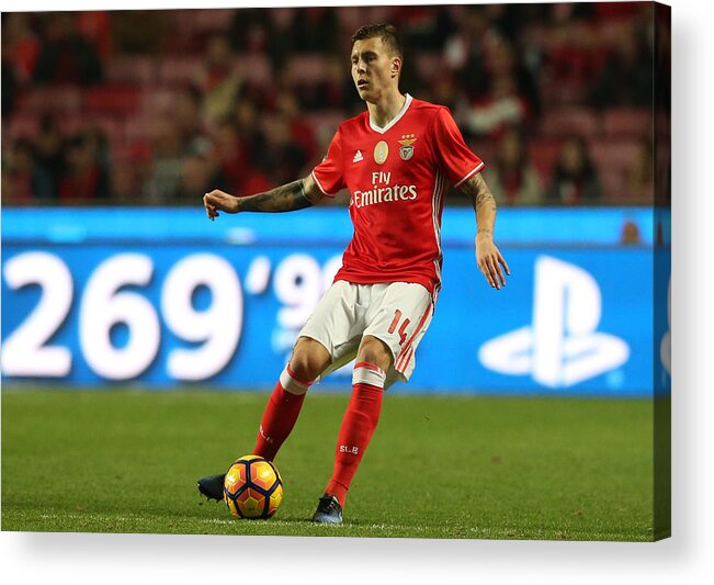 Portuguese Liga Acrylic Print featuring the photograph SL Benfica v Rio Ave FC - Primeira Liga #4 by Gualter Fatia