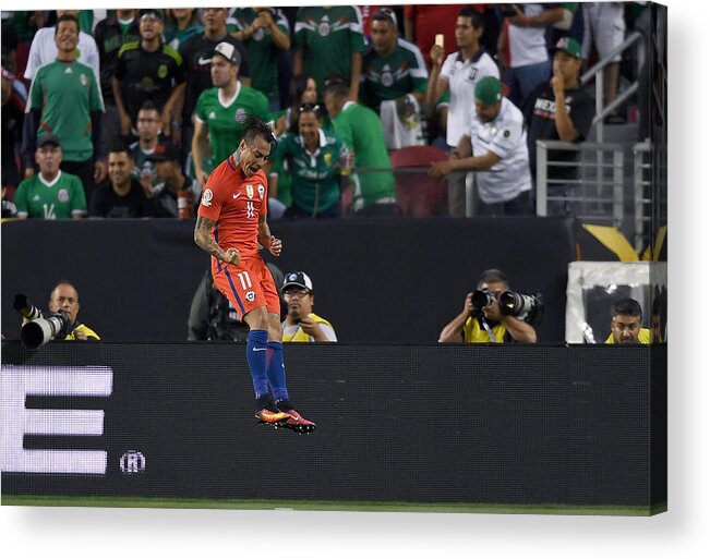 International Match Acrylic Print featuring the photograph Mexico v Chile: Quarterfinals - Copa America Centenario #6 by Thearon W. Henderson