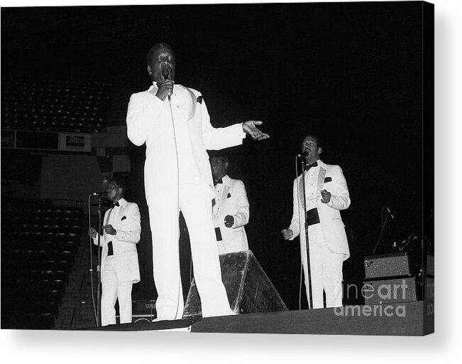 Band Members Acrylic Print featuring the photograph The Drifters #6 by Concert Photos
