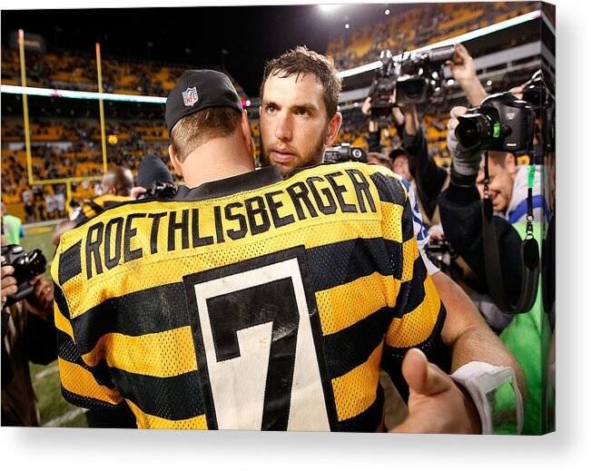 People Acrylic Print featuring the photograph Indianapolis Colts v Pittsburgh Steelers #7 by Joe Robbins