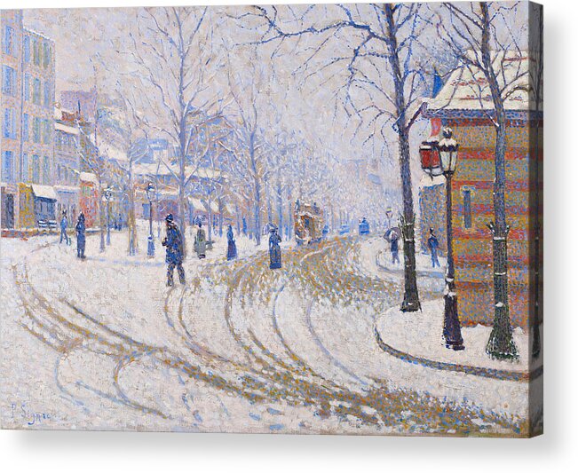 Painting Acrylic Print featuring the painting Boulevard de Clichy by Paul Signac by Mango Art