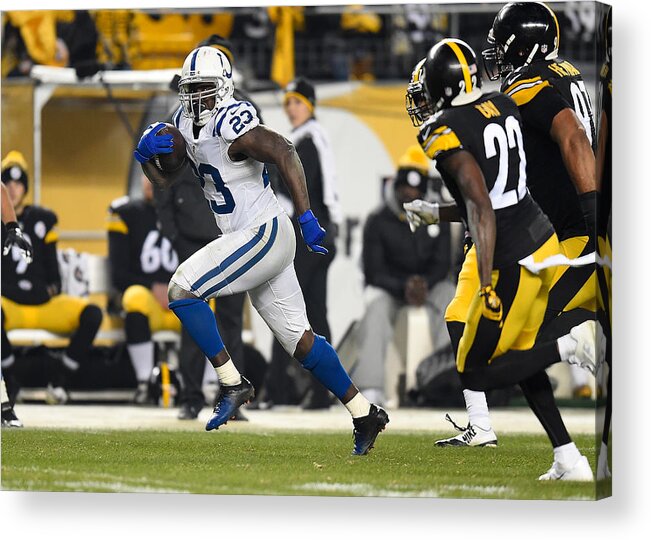 People Acrylic Print featuring the photograph Indianapolis Colts v Pittsburgh Steelers #9 by Joe Sargent