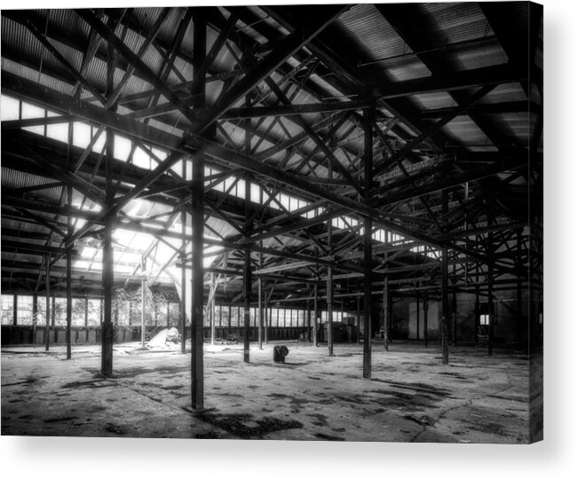 Abandoned Acrylic Print featuring the photograph Abandoned Factory 1 by Matt Hammerstein