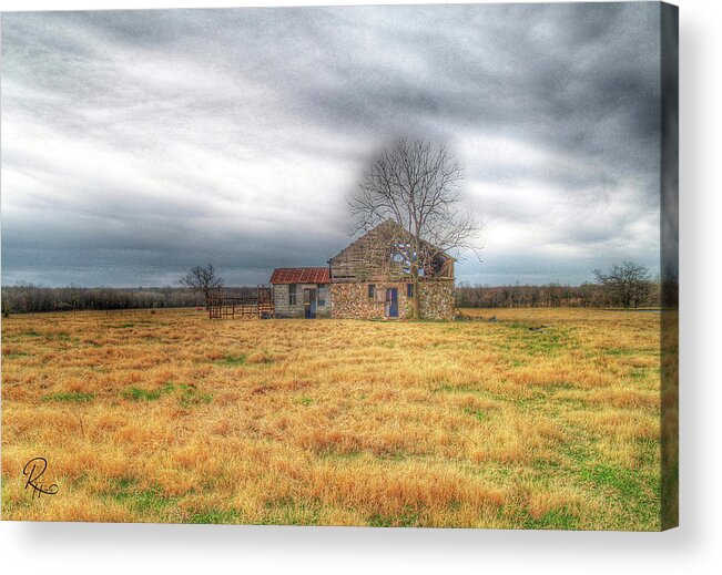 Fine Art Acrylic Print featuring the photograph Abandoned Homestead by Robert Harris