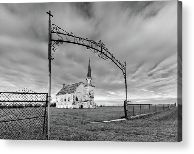 Lutheran Acrylic Print featuring the photograph Abandoned Scandia Lutheran Church in NW ND near Grenora by Peter Herman