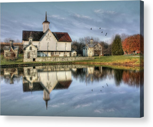 Barn Acrylic Print featuring the photograph Afternoon at the Star Barn by Lori Deiter