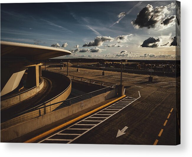 Airport Acrylic Print featuring the photograph Airport in a Pandemic by Ada Weyland