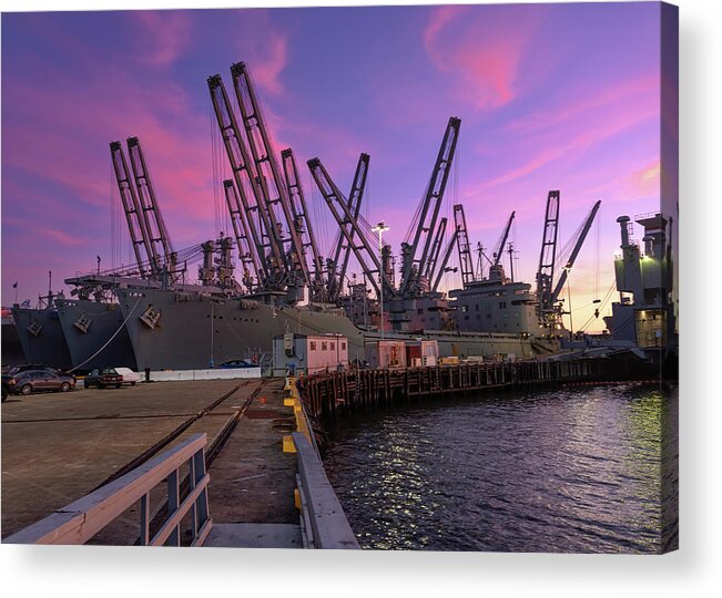 Alameda Acrylic Print featuring the photograph Anchors Away by Laura Macky