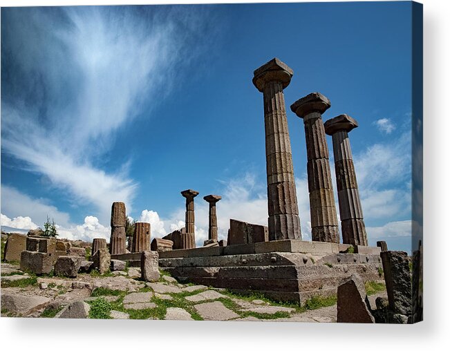 Assos Acrylic Print featuring the photograph Assos, Temple of Athena by Ioannis Konstas
