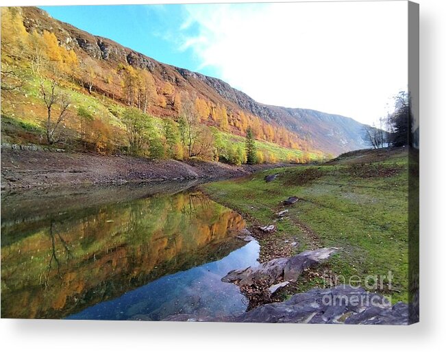 Landscape Acrylic Print featuring the photograph Autumn in the Elan Valley by Gemma Reece-Holloway
