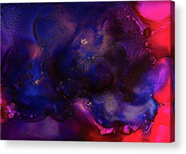 Alcohol Ink Acrylic Print featuring the painting Average Dreams by Jennifer Walsh
