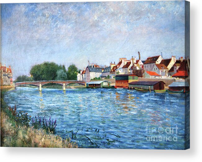 Leo Gausson Acrylic Print featuring the photograph Bateaux a Lagny by Jack Torcello