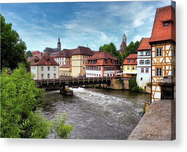 Bamberg Acrylic Print featuring the photograph Beautiful Bamberg on the River by Kirsten Giving