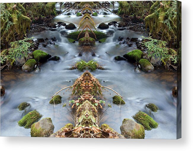 Nature Acrylic Print featuring the photograph Big River Creek Spirits #1 by Ben Upham III