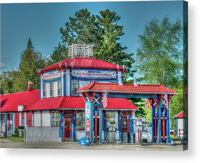 Store Acrylic Print featuring the photograph Big Winnie general store. by Paul Freidlund