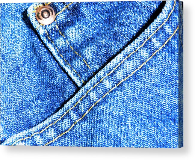 Blue Jeans Photo Acrylic Print featuring the photograph Blue Jeans by Bob Pardue