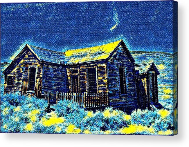 Bodie Acrylic Print featuring the photograph Bodie cabin by Steven Wills