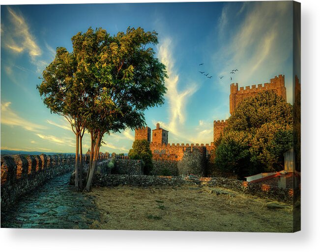 Portugal Acrylic Print featuring the photograph Brarganza Castle by Micah Offman