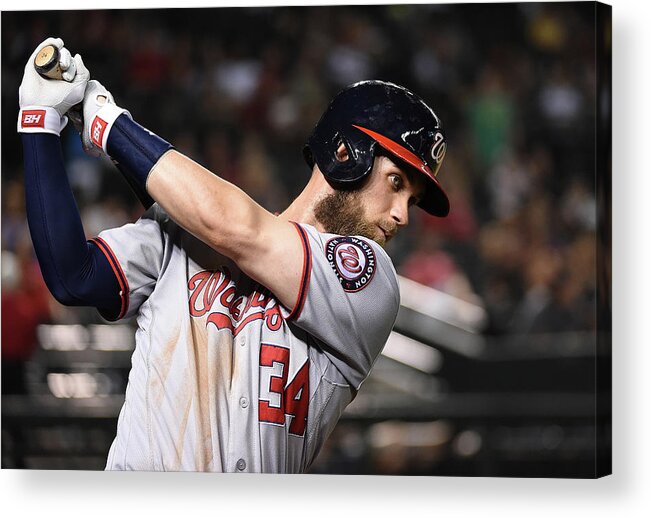 People Acrylic Print featuring the photograph Bryce Harper by Norm Hall