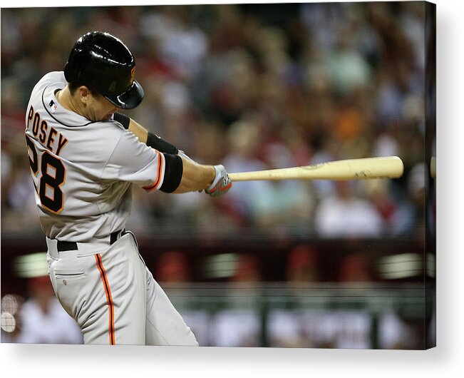 Ninth Inning Acrylic Print featuring the photograph Buster Posey by Christian Petersen