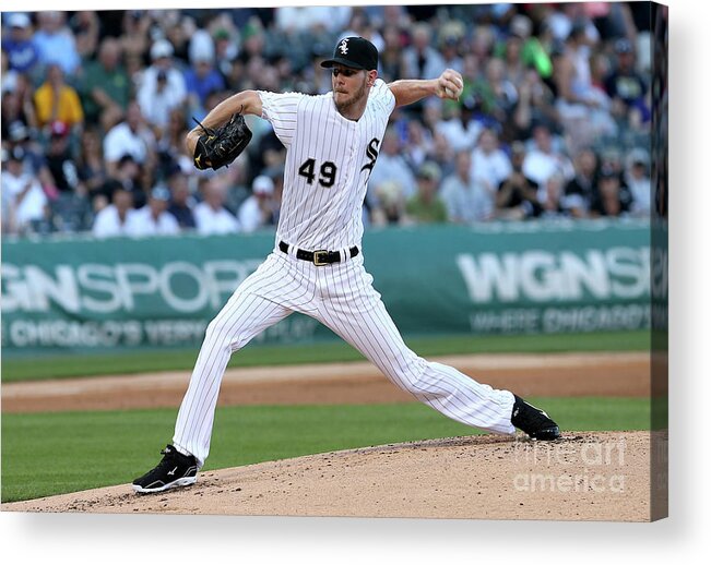 Second Inning Acrylic Print featuring the photograph Chris Sale by Dylan Buell
