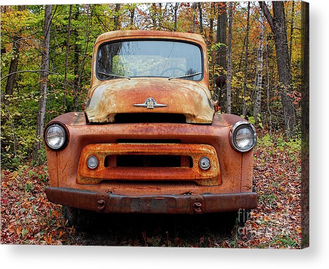 Truck Acrylic Print featuring the photograph Classic Vintage International Truck by Barbara McMahon