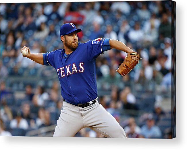 Three Quarter Length Acrylic Print featuring the photograph Colby Lewis by Al Bello