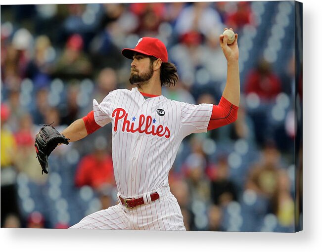 Three Quarter Length Acrylic Print featuring the photograph Cole Hamels by Hunter Martin