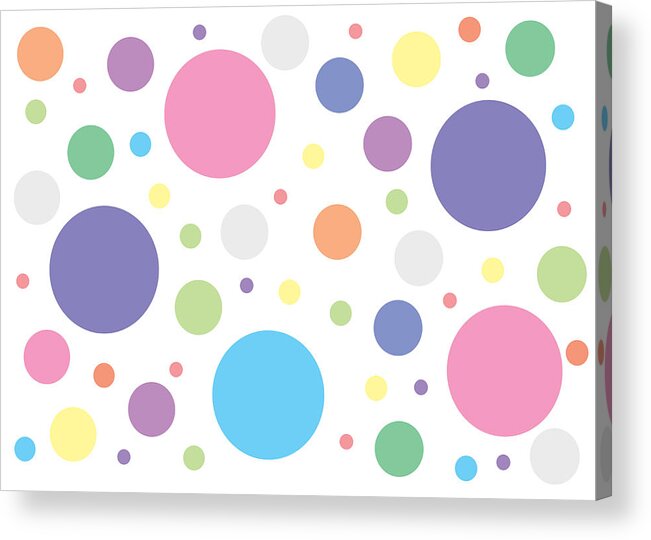 Pattern Acrylic Print featuring the photograph Colorful Polka Dots by Amelia Pearn