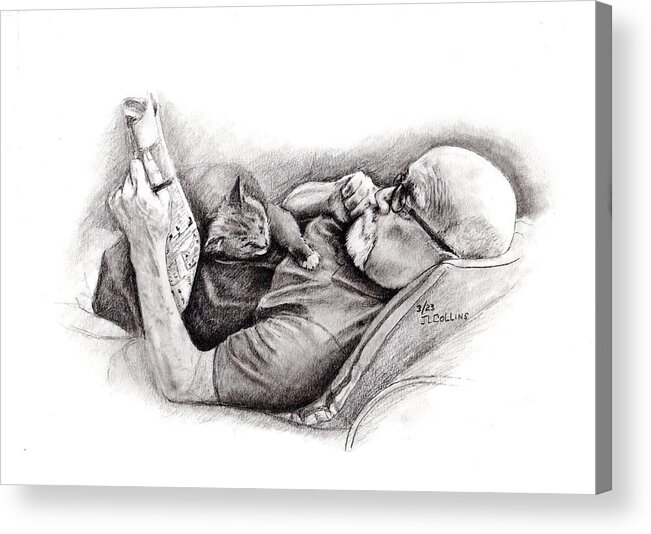  Acrylic Print featuring the drawing Comfort Zone by J L Collins