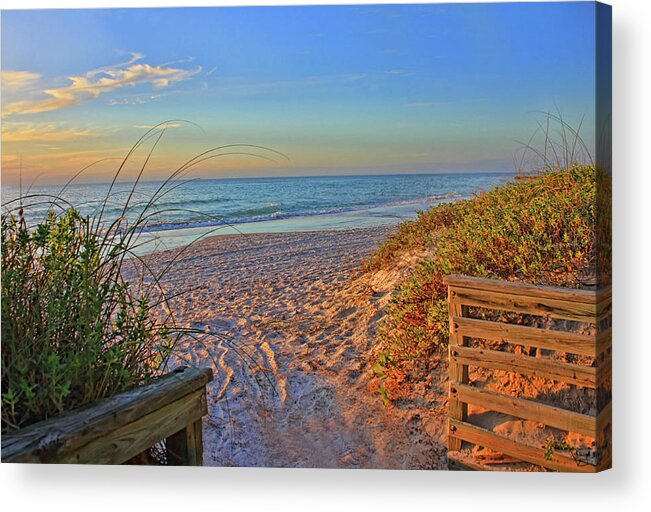 Coquina Beach Acrylic Print featuring the photograph Coquina Beach by H H Photography of Florida by HH Photography of Florida