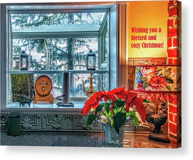  Acrylic Print featuring the photograph Cozy Christmas in Colorado by Marcy Wielfaert