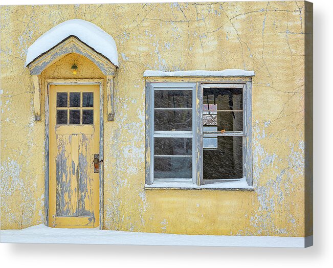 Hotel Acrylic Print featuring the photograph Cracked Paint by Darren White