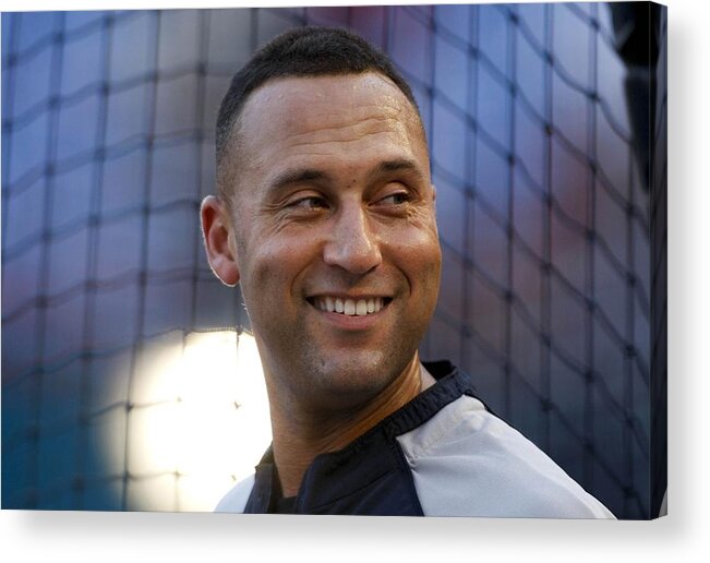 People Acrylic Print featuring the photograph Derek Jeter by Ronald C. Modra/sports Imagery