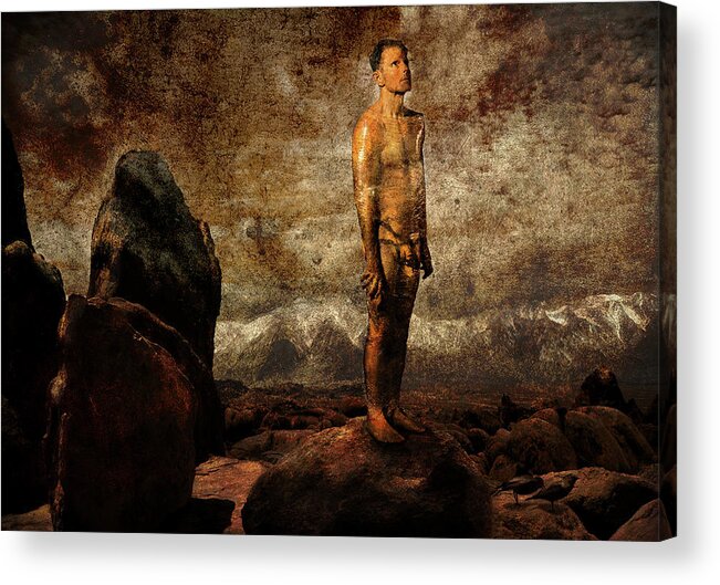 Nude Acrylic Print featuring the photograph Ed Waiting for Ascension by Mark Gomez