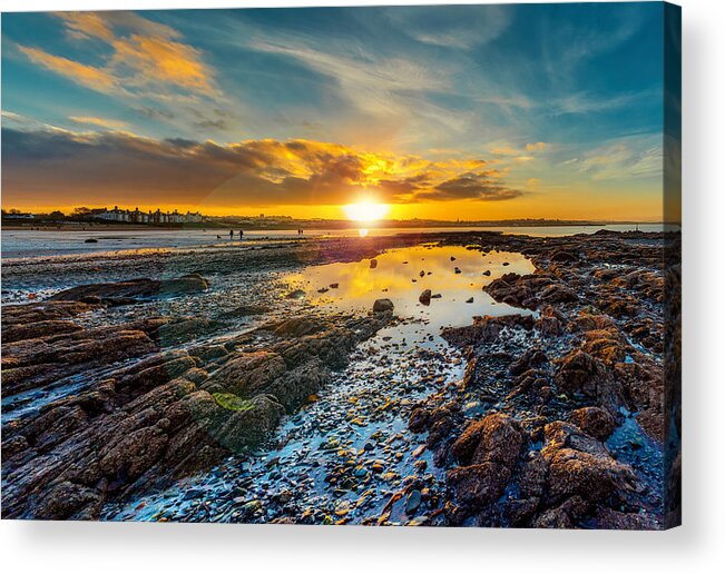 Andbc Acrylic Print featuring the photograph Edge Of Time, Ballyholme Beach by Martyn Boyd