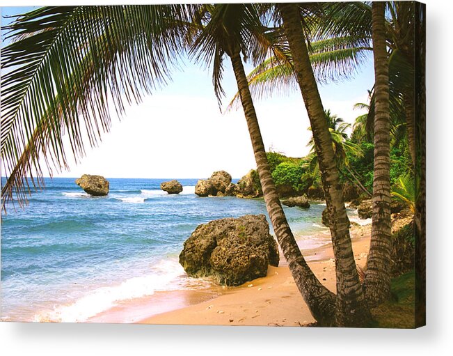 Travel Acrylic Print featuring the photograph Empty Beach by Claude Taylor