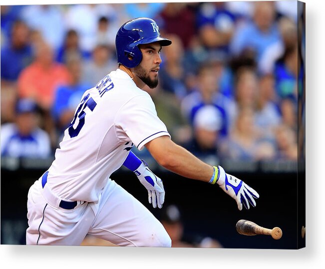 American League Baseball Acrylic Print featuring the photograph Eric Hosmer by Jamie Squire