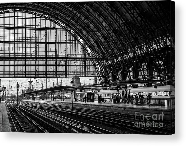 Train Acrylic Print featuring the photograph Europa Tracks by Daniel M Walsh