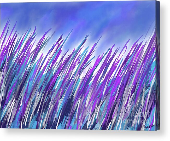 Abstract Acrylic Print featuring the digital art Field of Dreams by Mars Besso