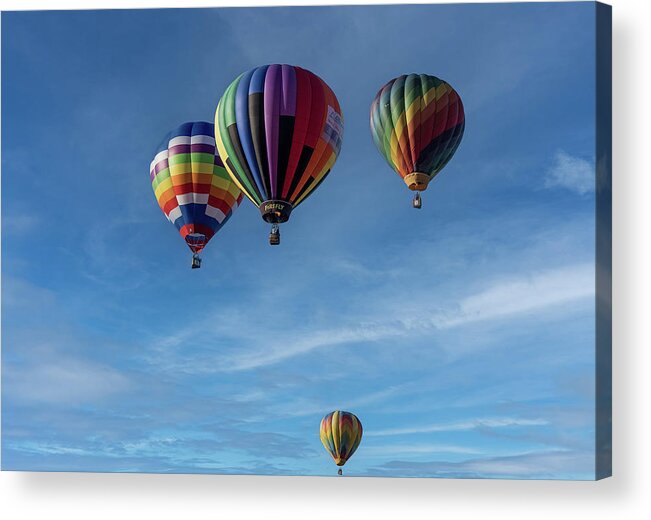 Balloon Acrylic Print featuring the photograph Flying High by Ree Reid