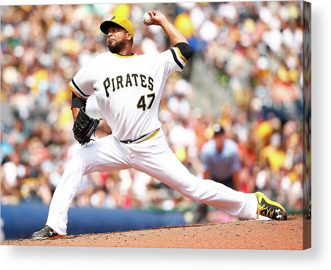 People Acrylic Print featuring the photograph Francisco Liriano by Jared Wickerham