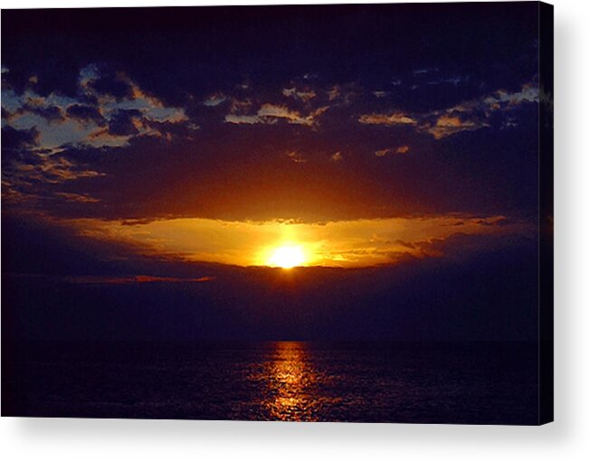 Sunset Acrylic Print featuring the photograph Gulf of Mexico Sunset by Donna Proctor
