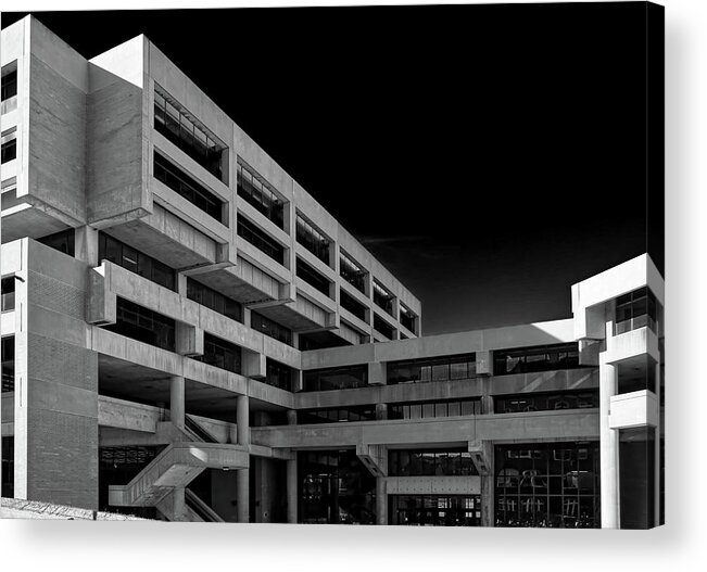 Library Acrylic Print featuring the photograph Helen C White Hall at UW Madison Wisconsin by Peter Herman