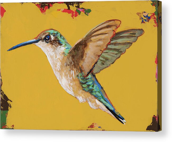 Hummingbird Acrylic Print featuring the painting Hummingbird 2021_009 by David Palmer