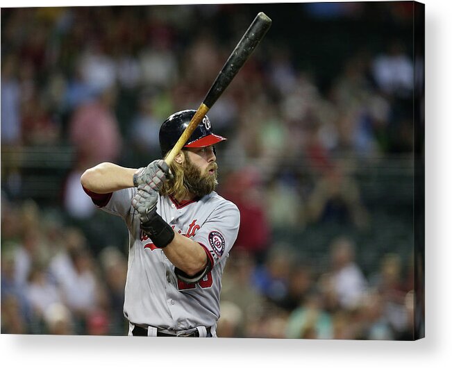 National League Baseball Acrylic Print featuring the photograph Jayson Werth by Christian Petersen