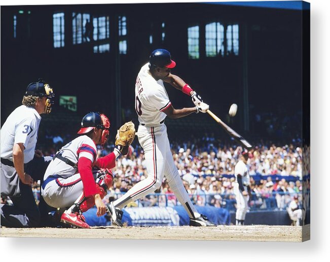 1980-1989 Acrylic Print featuring the photograph Joe Carter by Ronald C. Modra/sports Imagery