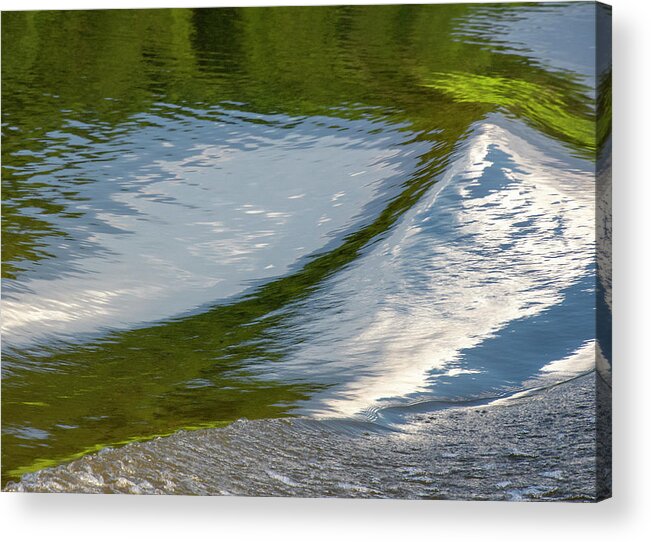 Water Acrylic Print featuring the photograph Jug Bay Wake I by Karen Smale