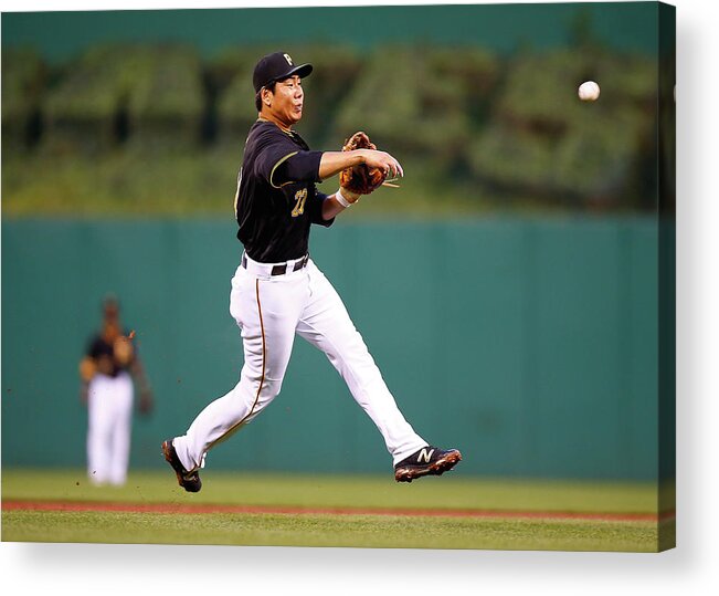 Second Inning Acrylic Print featuring the photograph Jung Ho Kang by Jared Wickerham